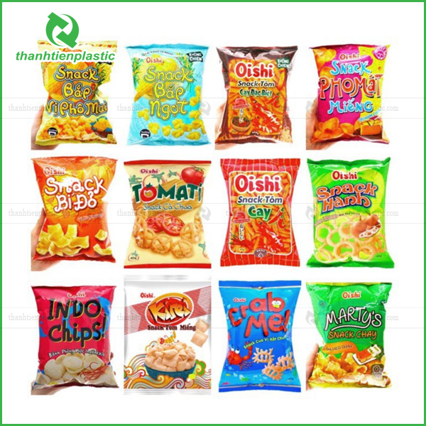 Mẫu bao bì bánh snack oxi được yêu thích