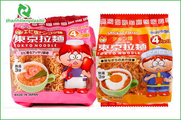 Mẫu bao bì mì ăn liền, mỳ kí gói lớn