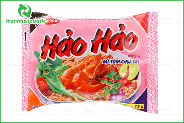 Mẫu bao bì mì Hảo Hảo chua cay
