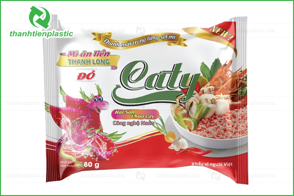 Mẫu bao bì mì thanh long ăn liền