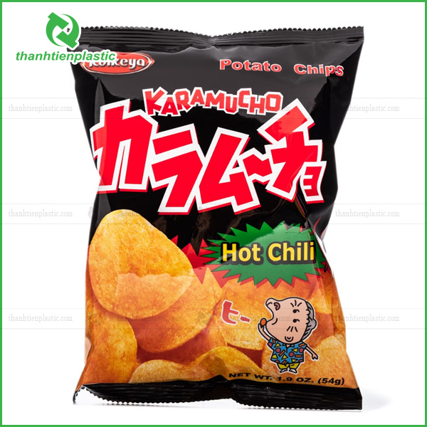 Mẫu bao bì túi bim bim Nhật Bản thiết kế bắt mắt