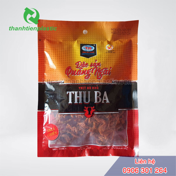 Bao bì đựng bò khô đẹp giúp tăng giá trị sản phẩm