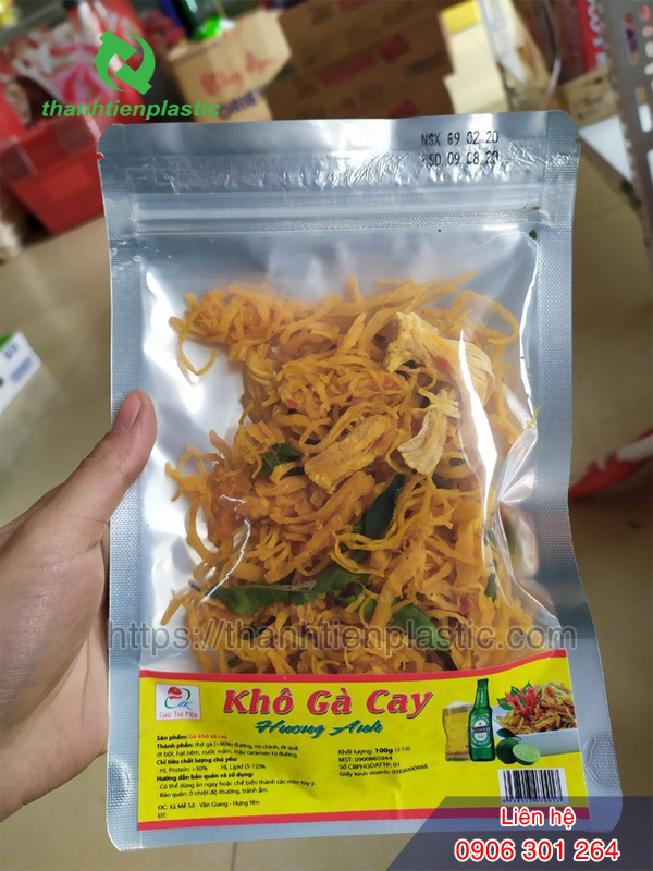 Bao bì giúp đóng gói và quảng bá thương hiệu khô gà