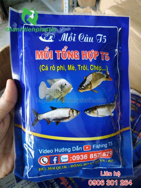 Bao bì mồi câu đóng gói sản phẩm đẹp, chuyên nghiệp