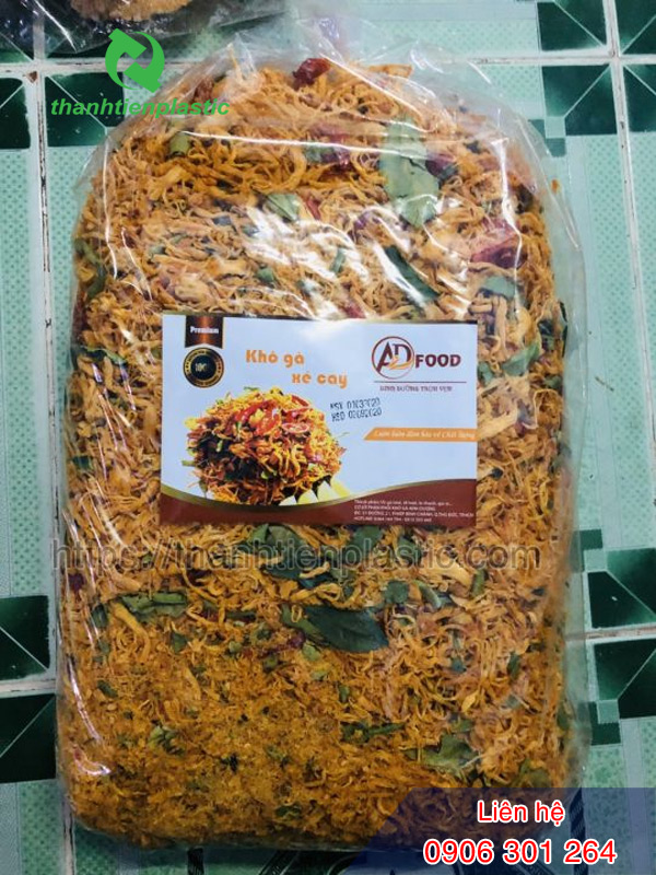 Bao bì túi PE đựng khô gà