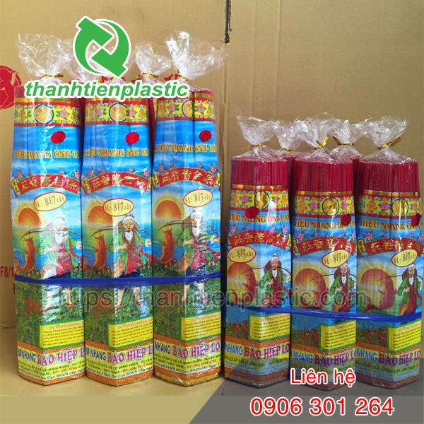 Kích thước bao bì đựng nhang đa dạng