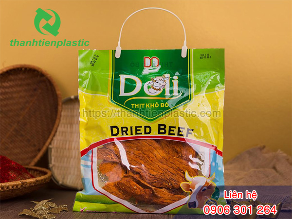 Bao bì đóng gói khô bò đa dạng về kích thước và mẫu mã