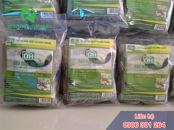 Mẫu bao bì PE đựng miến