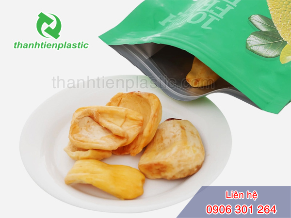 Bao bì đóng gói bảo quản mít sấy