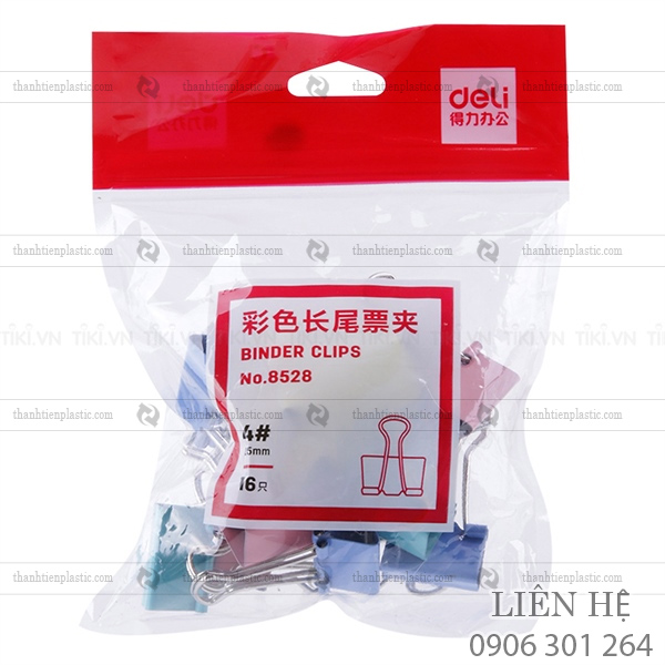 Bao bì đóng gói kẹp giấy, dụng cụ văn phòng phẩm