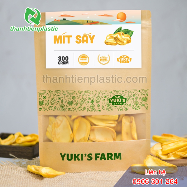Bao bì giấy đóng gói mít sấy