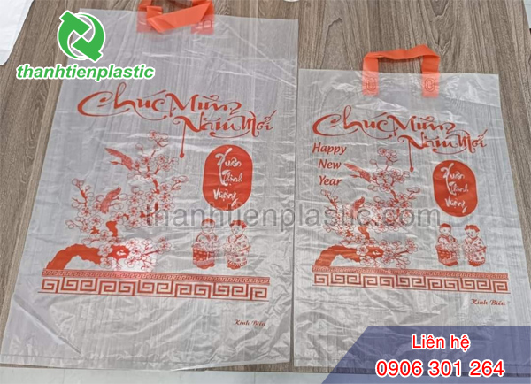 Túi ép quai trong suốt đựng lịch tết nhiều kích cỡ