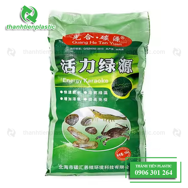 Mẫu bao bì PP dệt thức ăn thủy sản