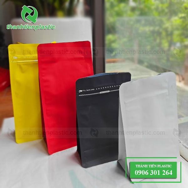 túi zipper màu 8 cạnh