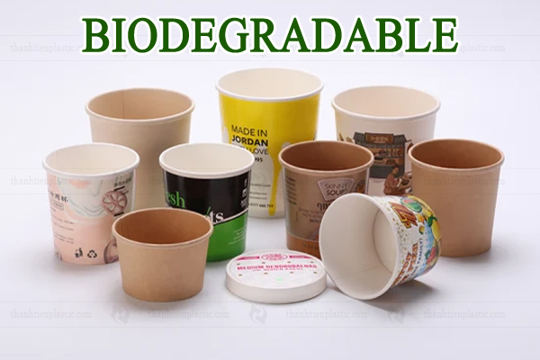 Sản phẩm ly chén biodegradable tự phân hủy sinh học tự nhiên