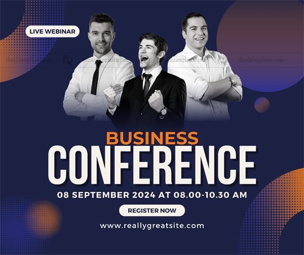 Maket thiết kế ph&ocirc;ng nền hội nghị mẫu 1