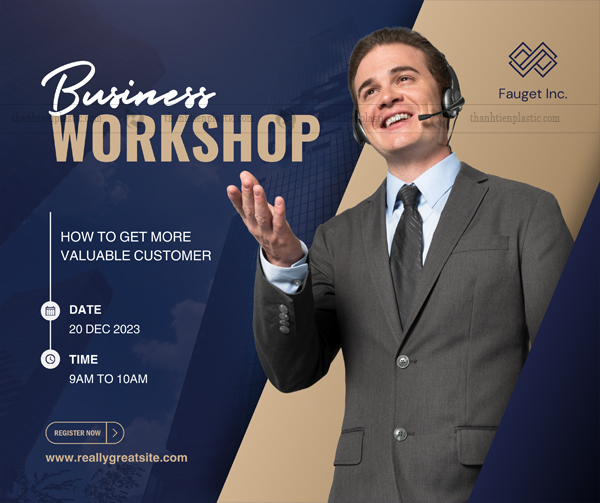 Maket thiết kế background hội nghị mẫu 2