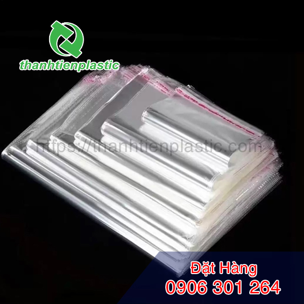 Sản phẩm bao nhựa OPP băng keo dán miệng giá rẻ 