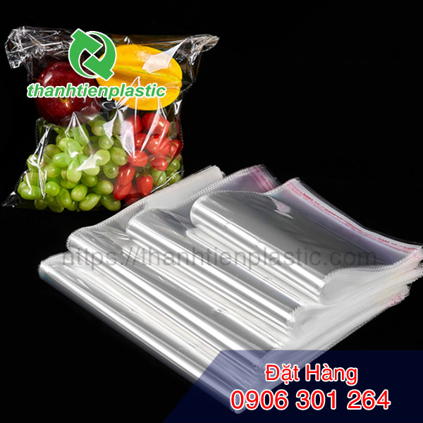 Mẫu Túi OPP băng keo dán miệng chuyên dụng