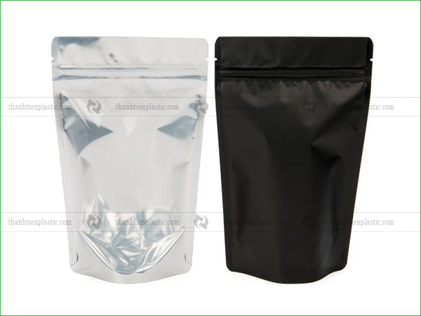 Mẫu túi zipper bạc đựng cà phê chất lượng
