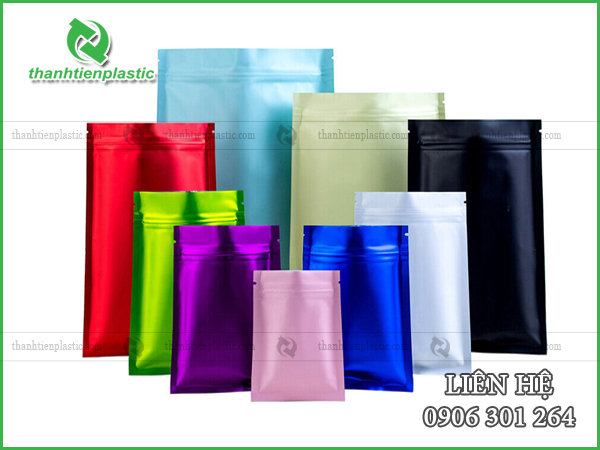 Túi zip đáy đứng đa dạng màu sắc