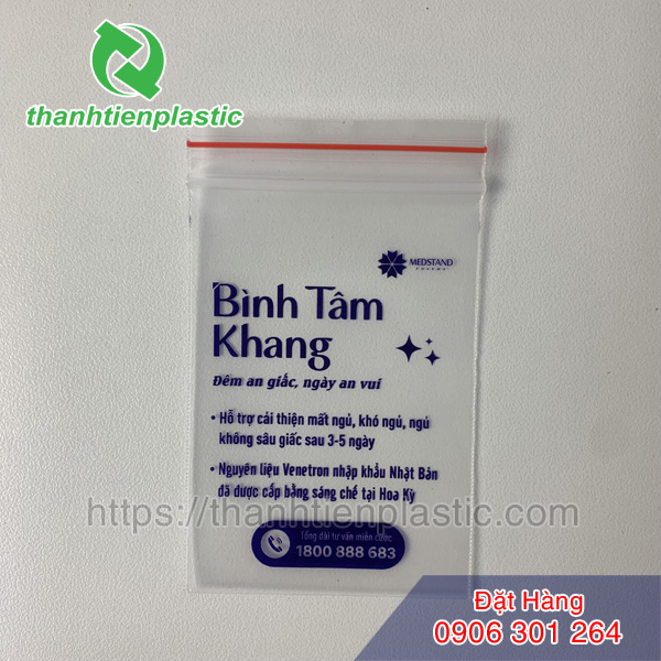 In túi zip đựng thuốc tây thương hiệu chuyên nghiệp