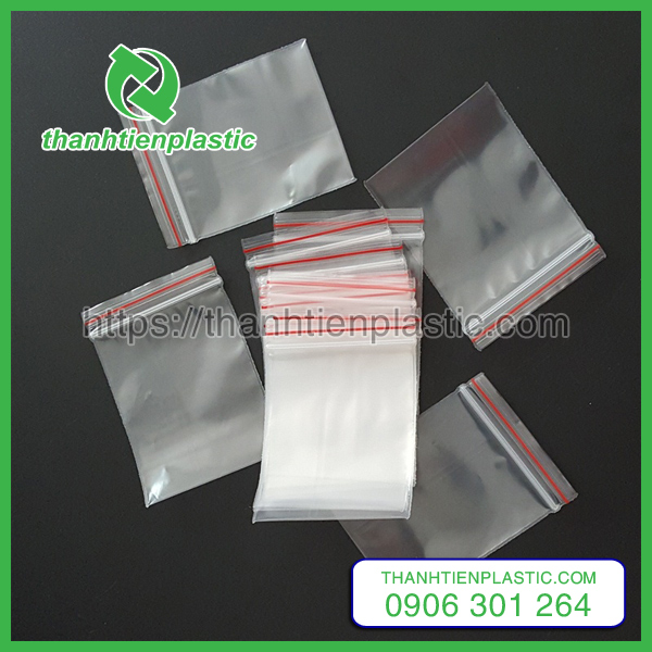 Túi zipper chỉ đỏ