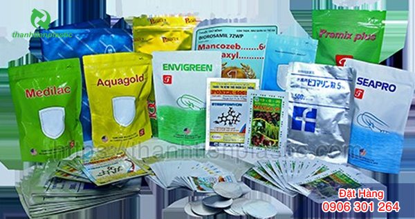 Mẫu túi zipper đựng thuốc, thực phẩm, sữa in màng ghép phức hợp