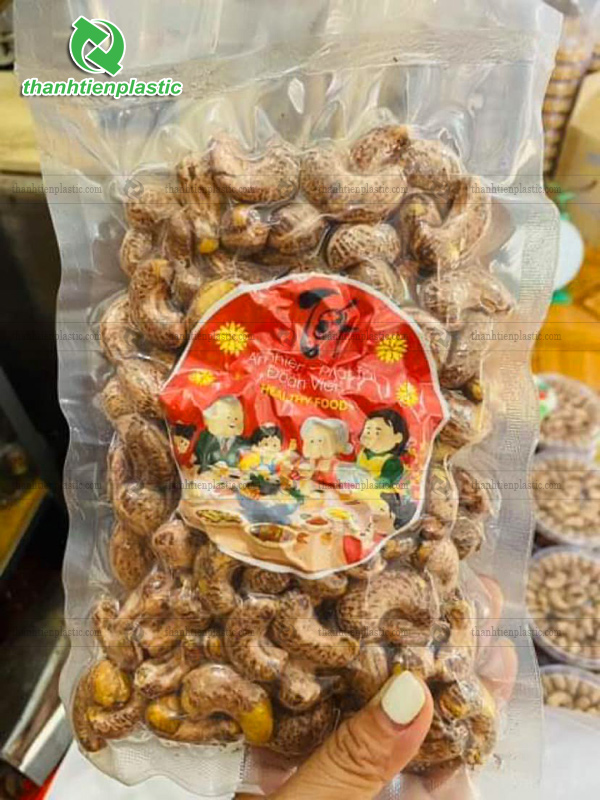 Bao bì hút chân không đựng hạt điều
