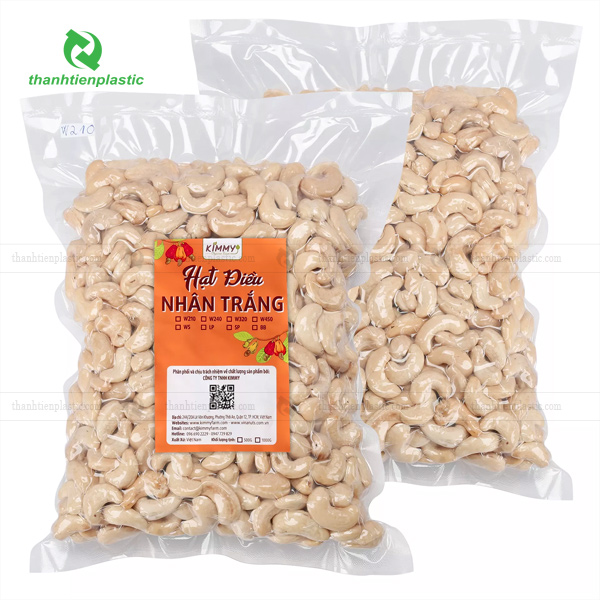 Mẫu túi PA hút chân không bảo quản hạt điều