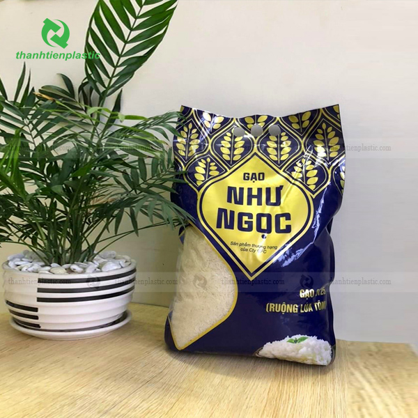 Mẫu bao bì đẹp đựng gạo in ấn chuyên nghiệp