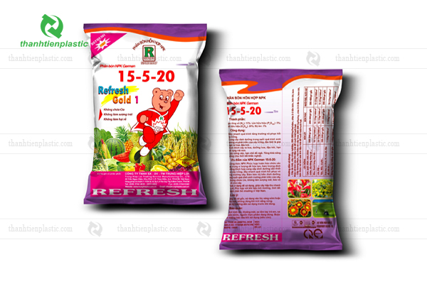 Thông tin in trên bao bì phân bón chi tiết và đẹp mắt