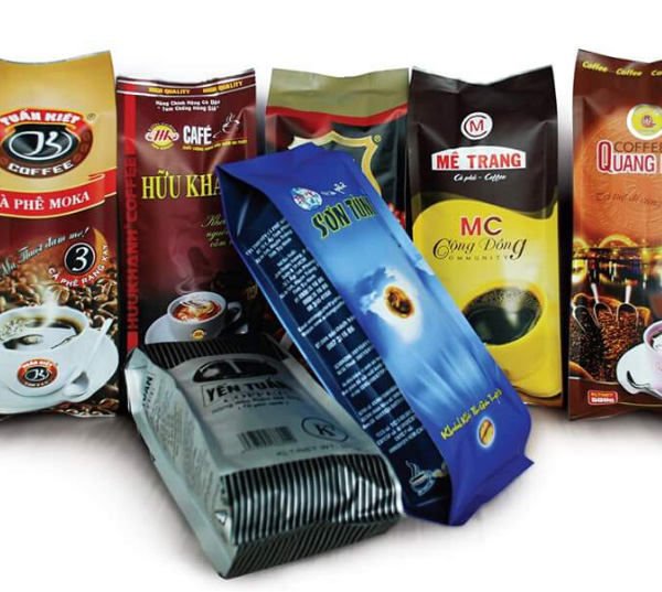 Mẫu bao bì cà phê in hình thông dụng