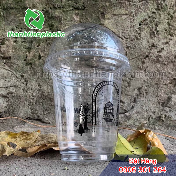 Mẫu ly nhựa PET 360ml in ấn đẹp