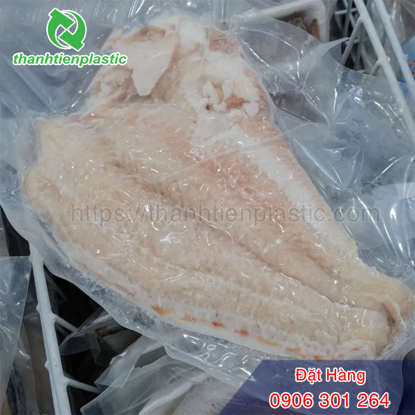 Mẫu bao bì hút chân không PA đựng cá basa