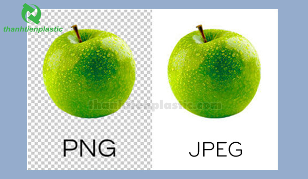 Sự khác nhau giữa định dạng hình jpeg và png
