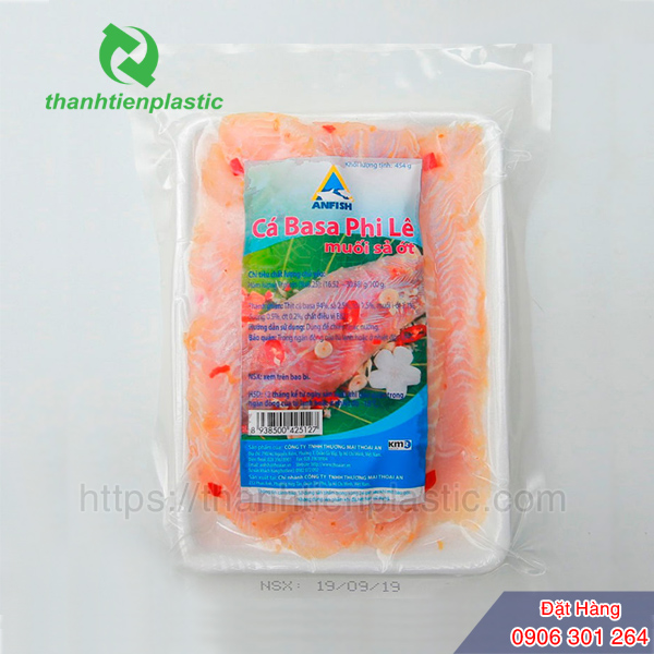Thông tin trên bao bì đóng gói cá ba sa